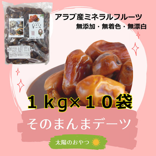 【 超お買い得 】そのまんまデーツ「ファミリーパック1kg」１２袋セット